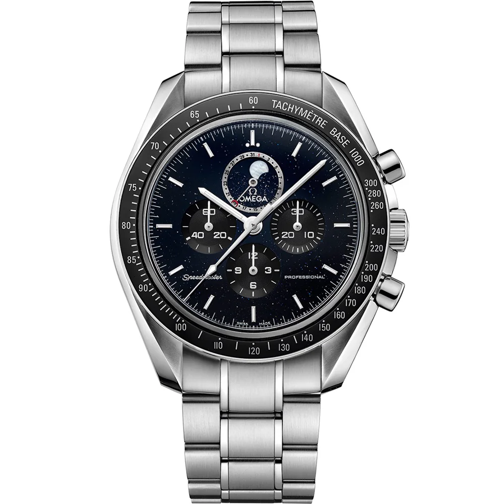 Omega Speedmaster Moonphase Moonwatch Moonphase Aventurine dia